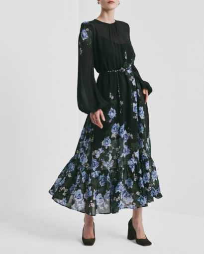 Georgette relaxed dress - Amadora