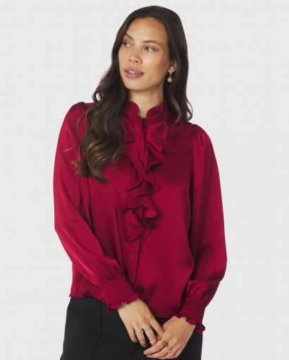 Zamola blouse - Dark red