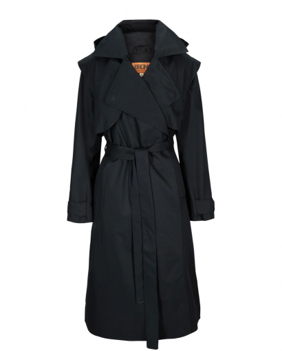 Regndråpe trench coat - New black