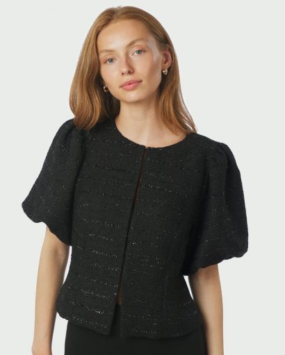 Anela boucle blouse - Black