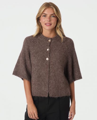 Benuta Fluffy Cardigan - Light Brown