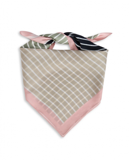 Rainbow silk scarf - Lotus