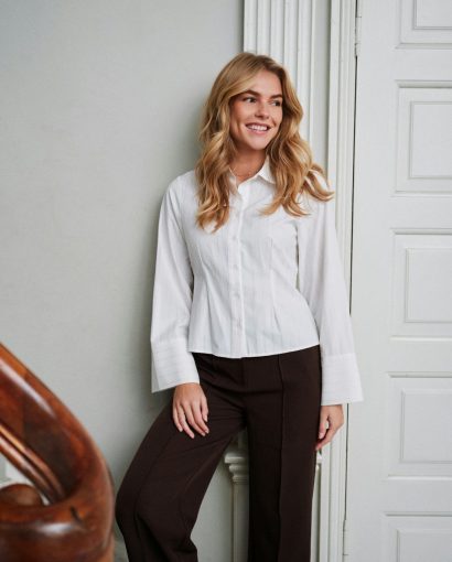 Rosa solid shirt - White