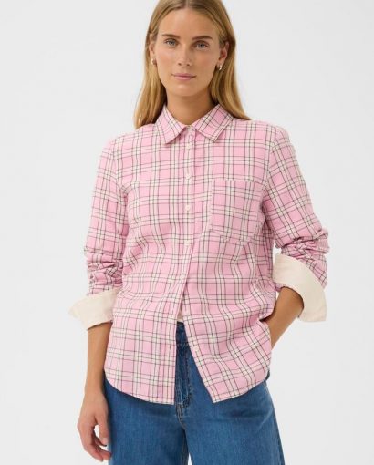 Yana shirt - Pink check