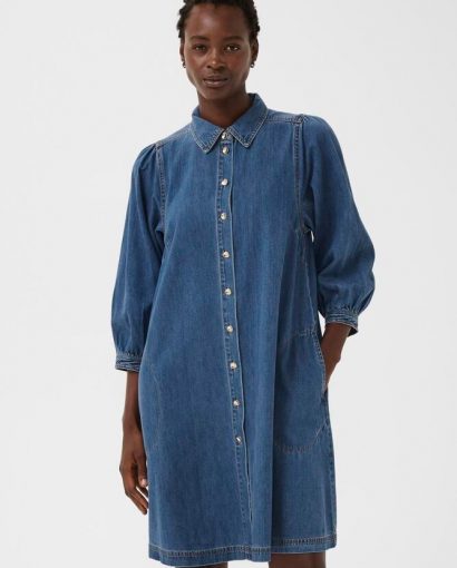Eleinar dress - Medium blue denim