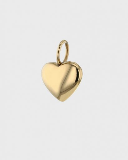 The Big Pebble Heart - Gold