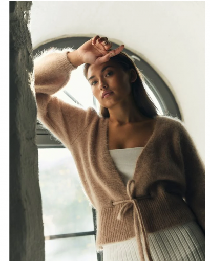 Malin chunky cardigan - Hazel beige