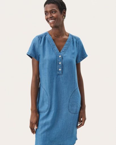 Kaminas dress - Medium blue denim