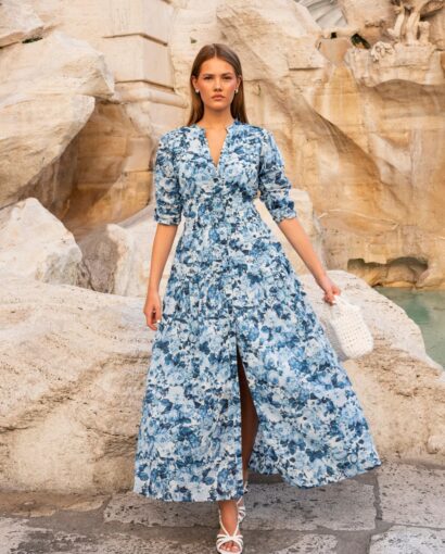 Fabienne dress - Bleu de France