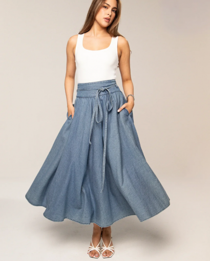 Astrid skirt - Summer denim