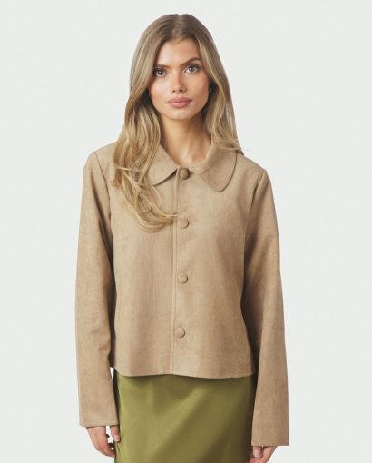 Nilo faux suede jacket - Sand