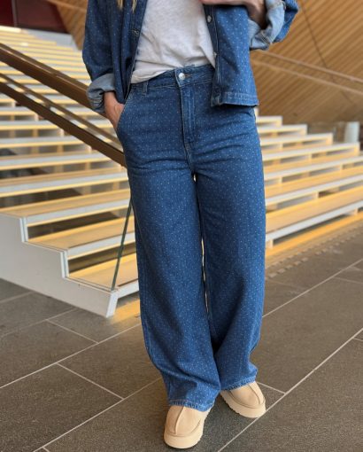 Jace pant - Mid blue dot