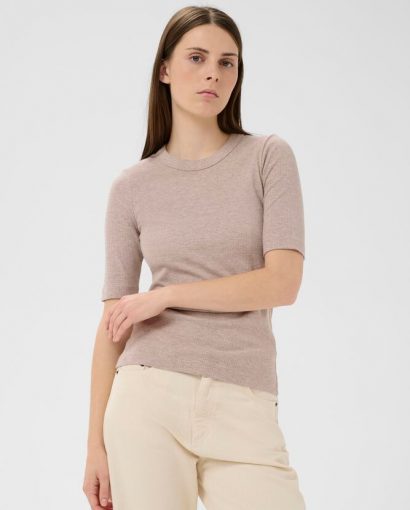 Dagna T-shirt - Beige mel