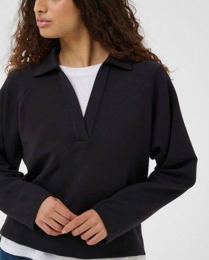 Simi Vincent polo blouse - Black