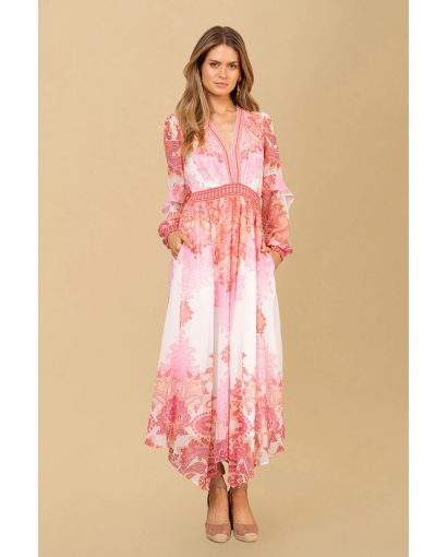 Kamilah long dress - Pink