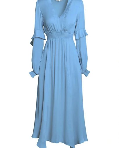 Kamilah long solid - Blue