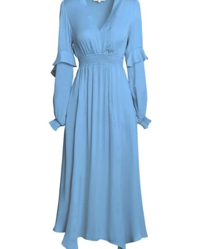 Kamilah long solid - Blue