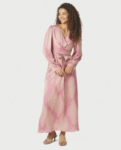 Bretti Paisley drop dress - Evening rose