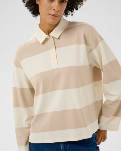 Amari T-shirt - Cement stripe