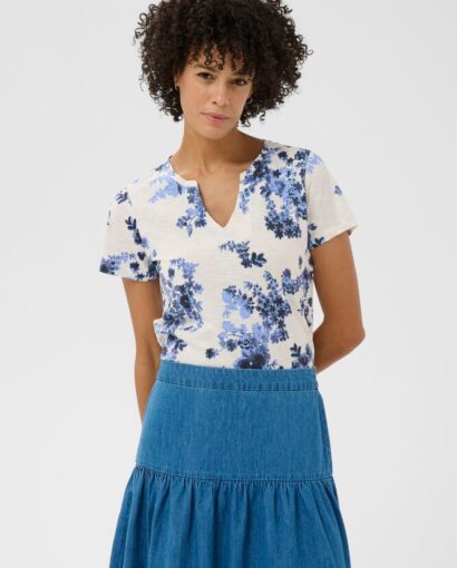 Gesinas T-shirt - Blue shadow flower