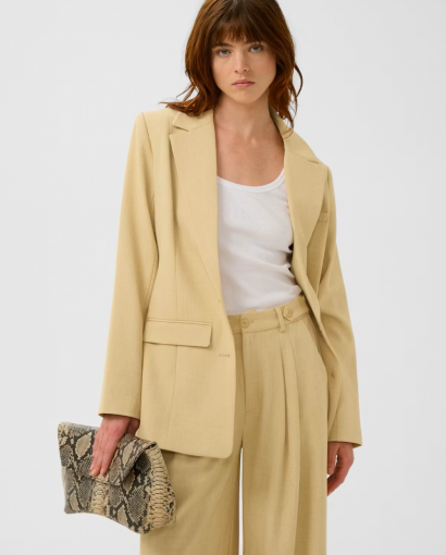 Stacy blazer - Pale hay melange