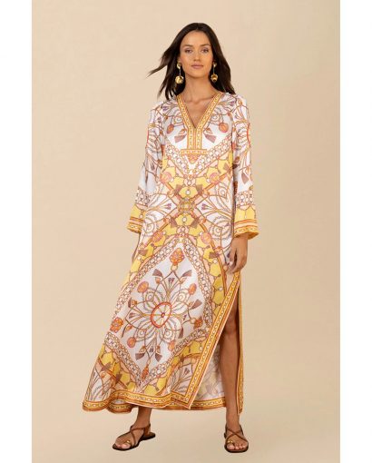 Laylani kaftan dress - Gold