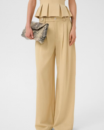 Stacy MW pant - Pale hale melange