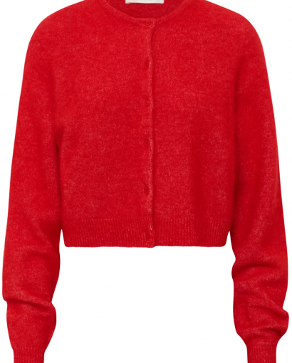 Debbie short cardigan - Postbox melange