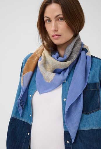 Felisia scarf - Serenity Leaf blue