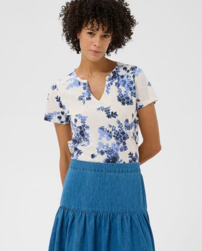 Gesinas T-shirt - Blue shadow flower