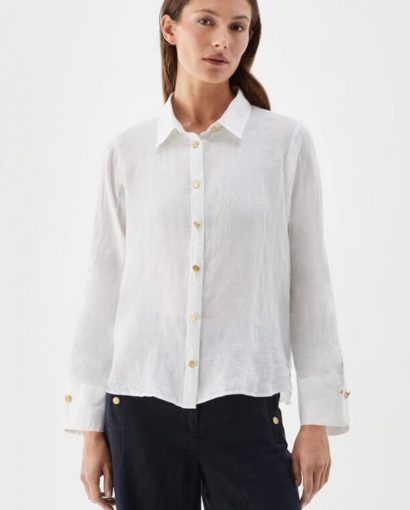 Nenne linen blouse - White