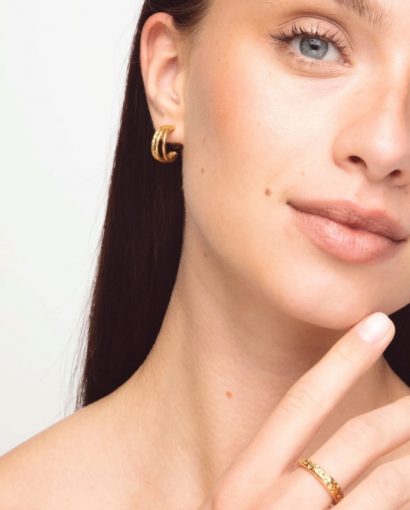 The tripple hoops - Gold