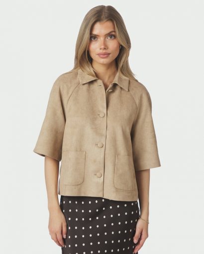 Editta faux jacket - Sand