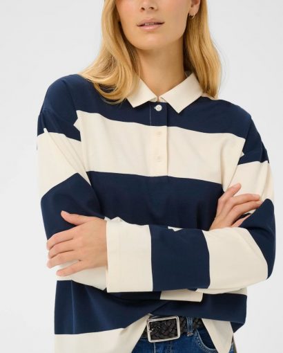 Amari T-shirt - After midnight stripe