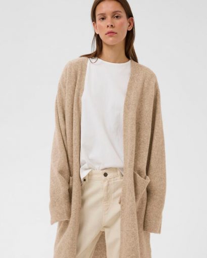 Guni cardigan - Cornstalk melange