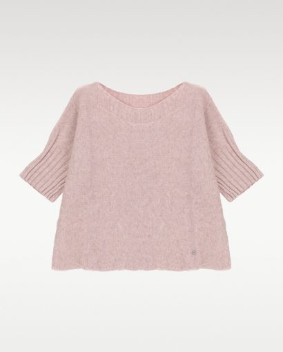 Boatneck sweater - Rose