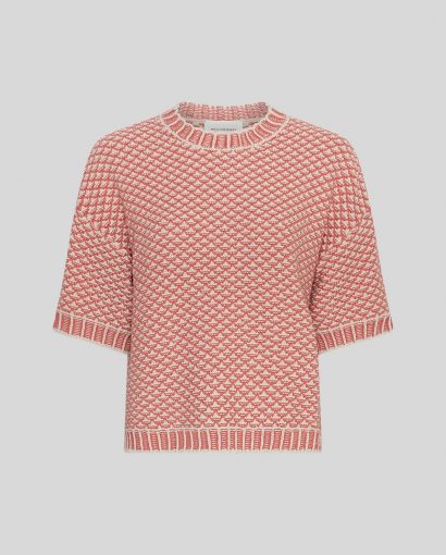 Catina pilla 2/4 pullover - oatmeal/rose