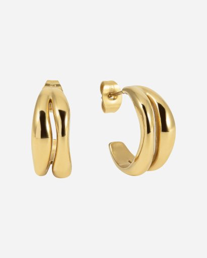 The Curved Hoops - Gold