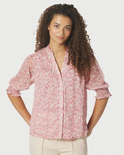 Diana blurred blouse - Rose