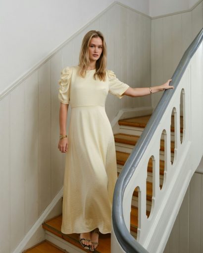 Benuti solid dress - Light yellow