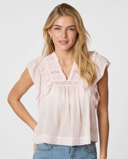 Jayla S voile top - Light pink