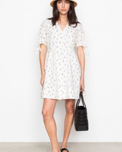 Lia Dress - White Anemone