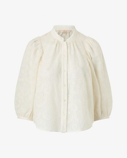 Checks blouse - Off white