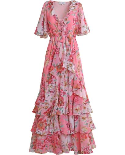 Carina dress - Coral
