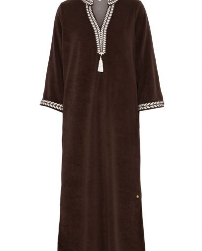 Kaftan long dress - Brown