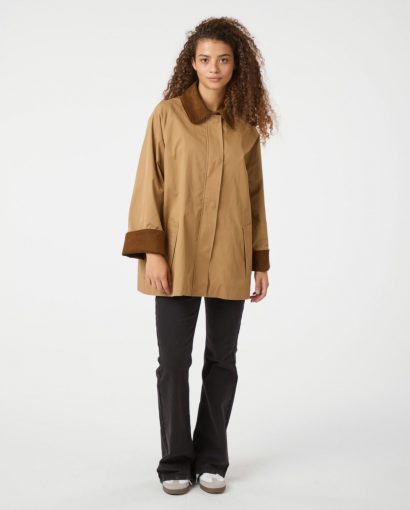 Anastacia cord jacket - Dark tan