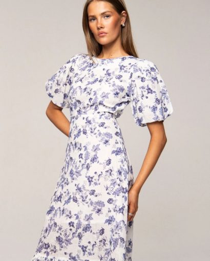Johanna dress - Porcelain blue