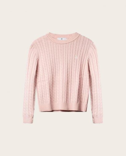 Livvy cable sweater - Light pink