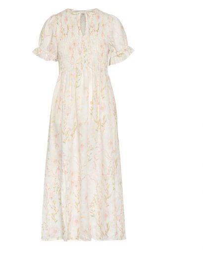 Eva dress - Pink yellow flower