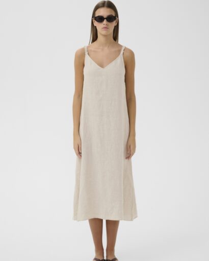 Elinor strap dress - Ecru